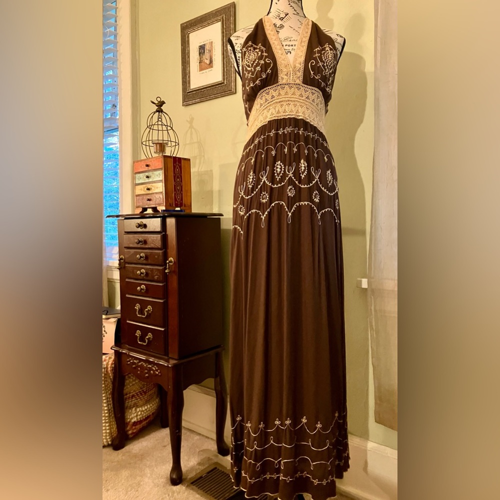 Bohemian Maxi Dress, M